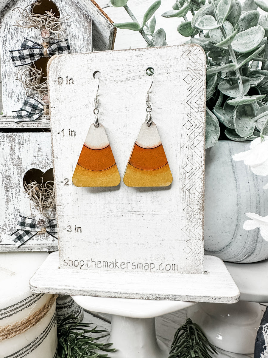 Candy Corn Blank DIY Earrings Kit – The Makers Map - DIY with Amber