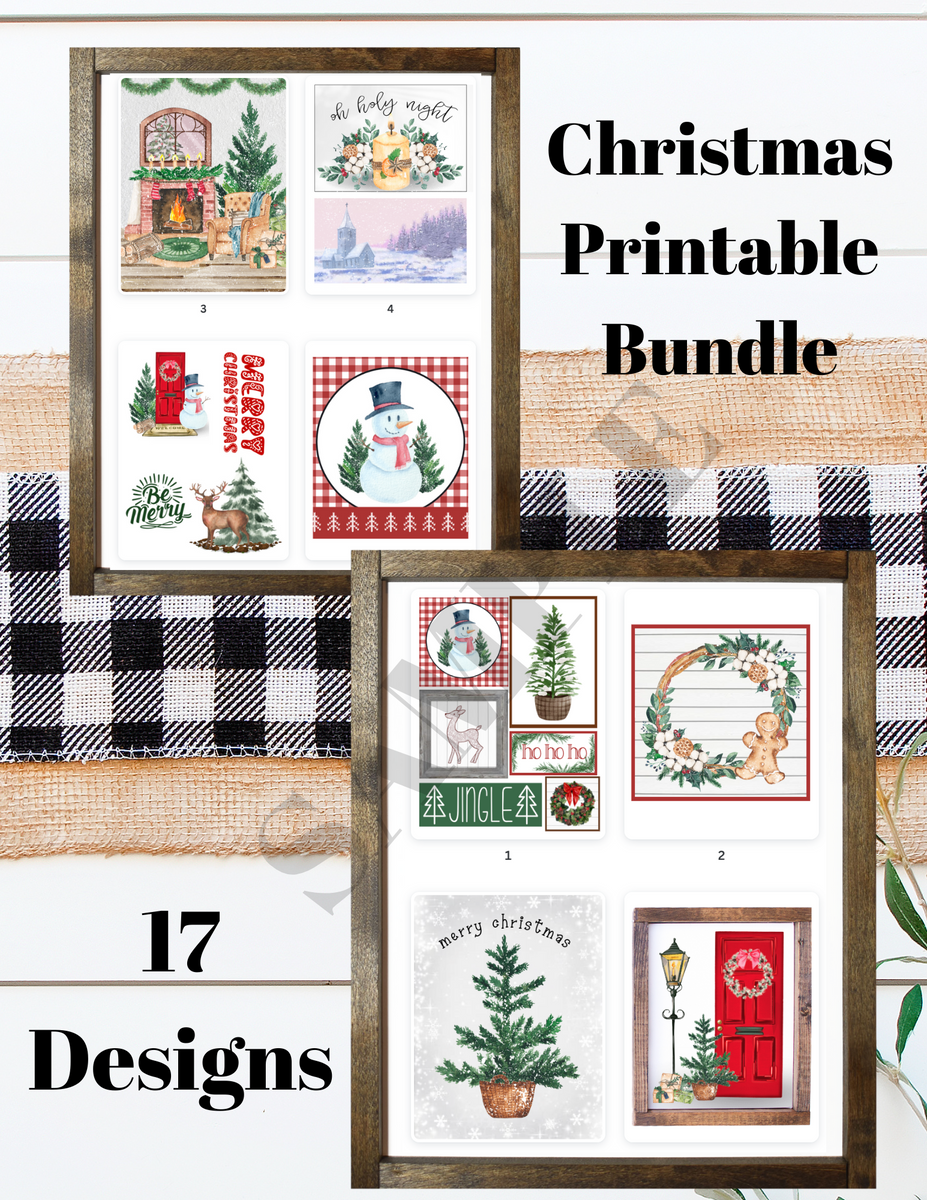 Christmas Mix and Match Printable Bundle 1 – The Makers Map - DIY with ...