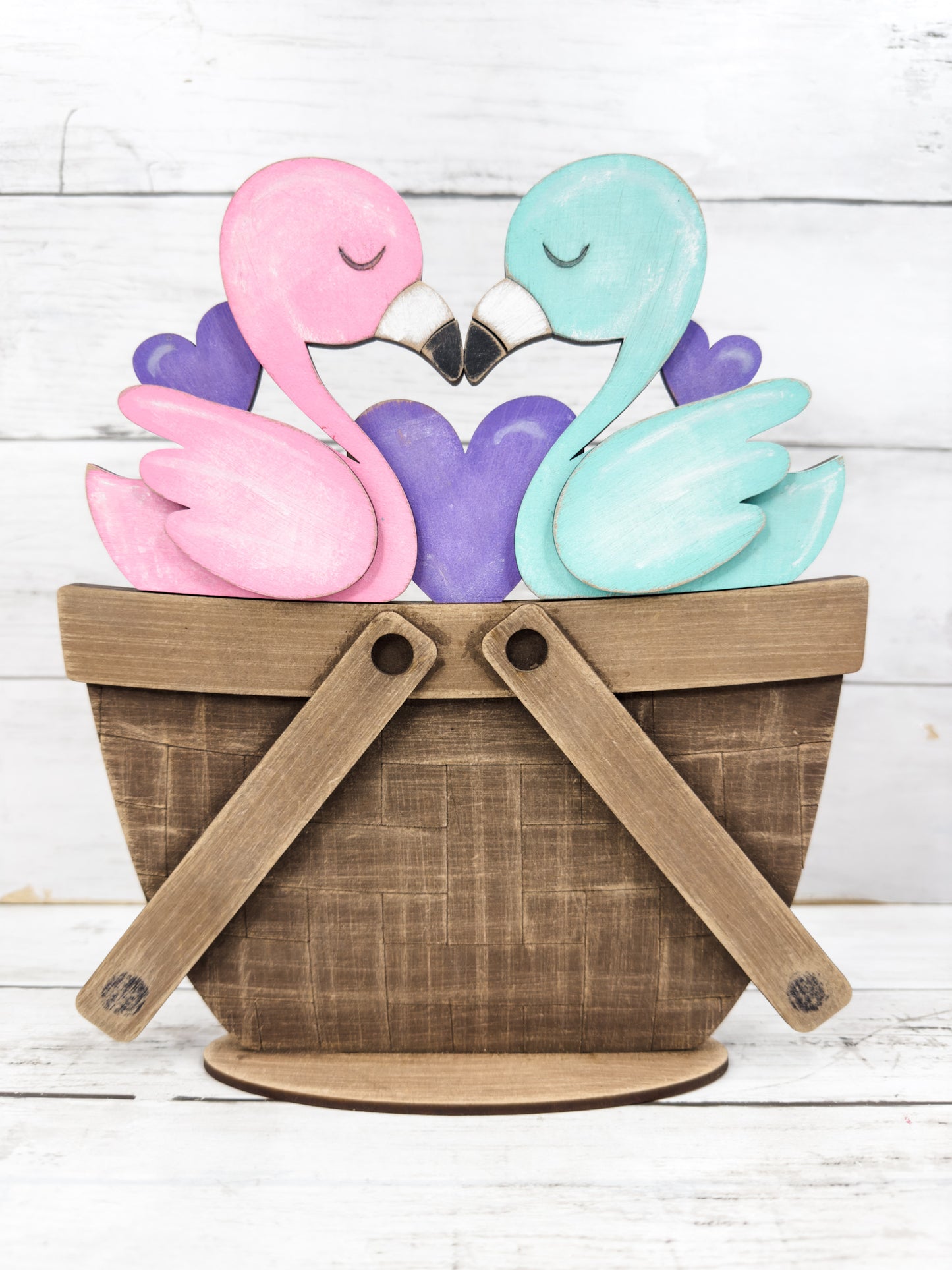 Flamingo Couple Slot Insert for Interchangeable bases DIY Craft Kit