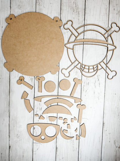 9 in round Jolly Roger Sign DIY Kit