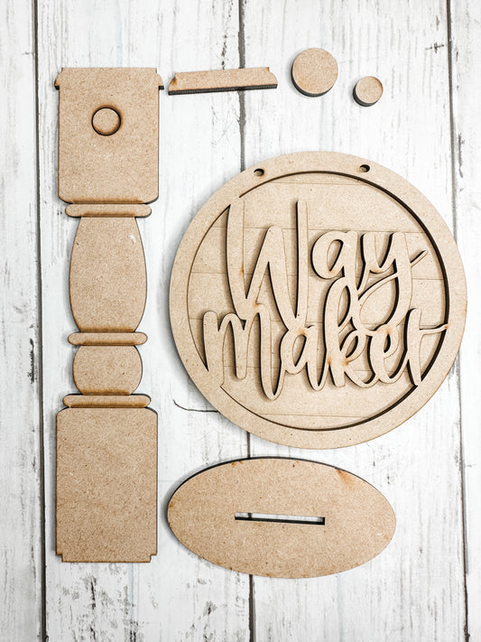Waymaker 5 in round Sign with Stand DIY Kit