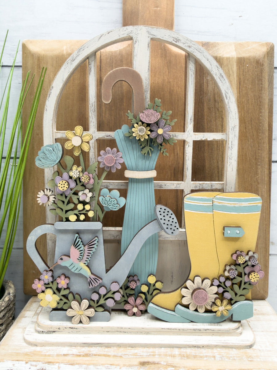 Rain Boots Umbrella Spring Trio Insert for Interchangeable Window Base ...