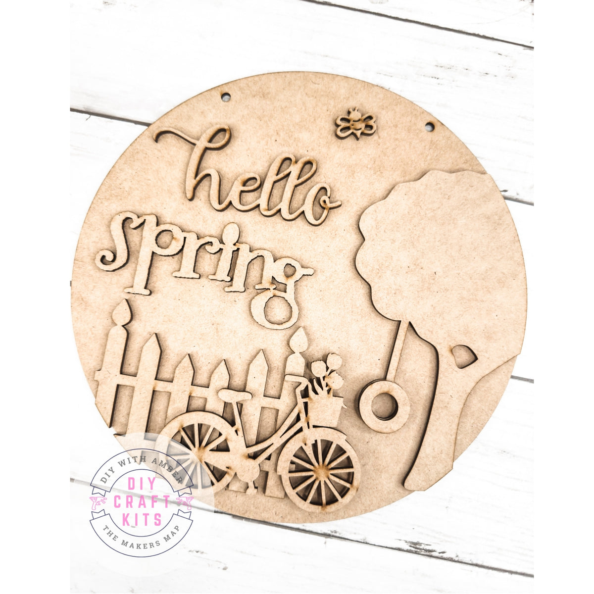 9 in round Spring Tire Swing Sign DIY Kit – The Makers Map - DIY with Amber
