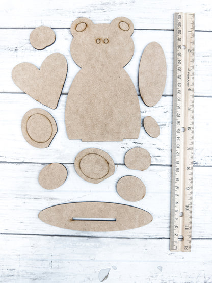 Cute Heart Bear DIY Kit