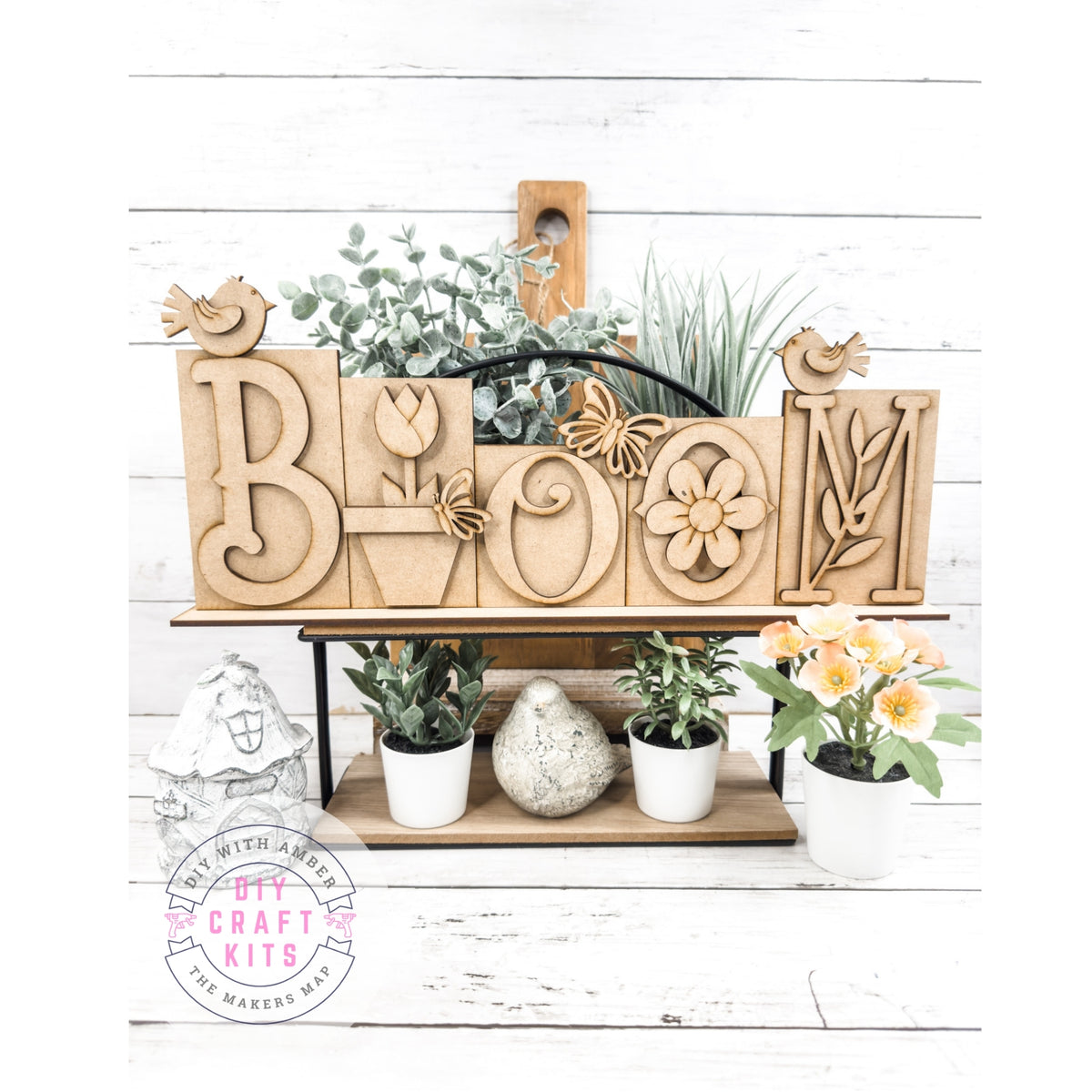 Shelf Sign Maker Bloom Shelf Sitter Sign DIY Kit – The Makers Map - DIY with Amber