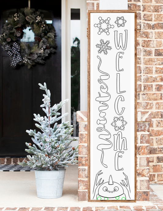 Grinch 3 Foot Small Vertical Porch Signs – DIY Signs with Kim