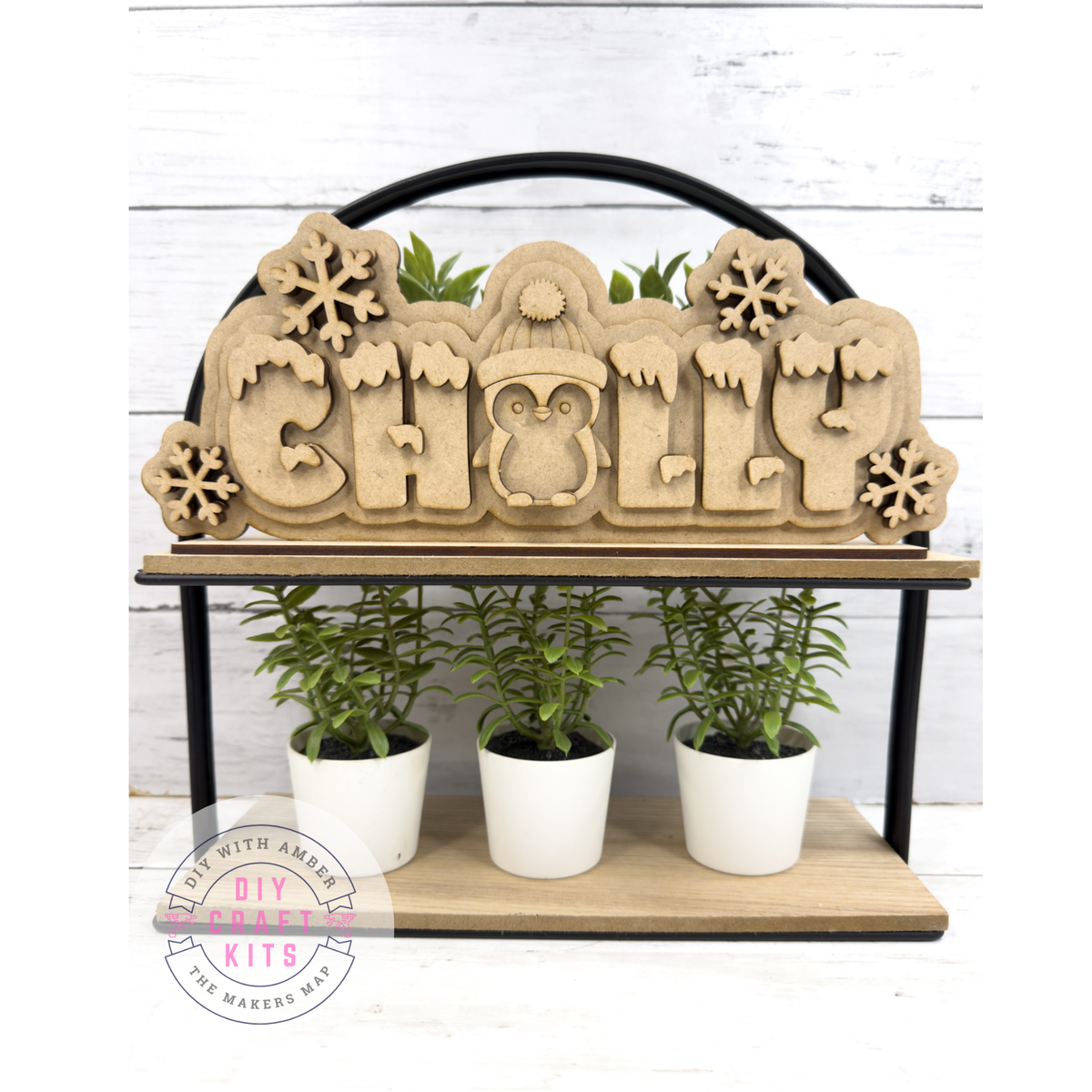 Chilly Penguin Word Sign Sitter DIY Kit – The Makers Map - DIY with Amber