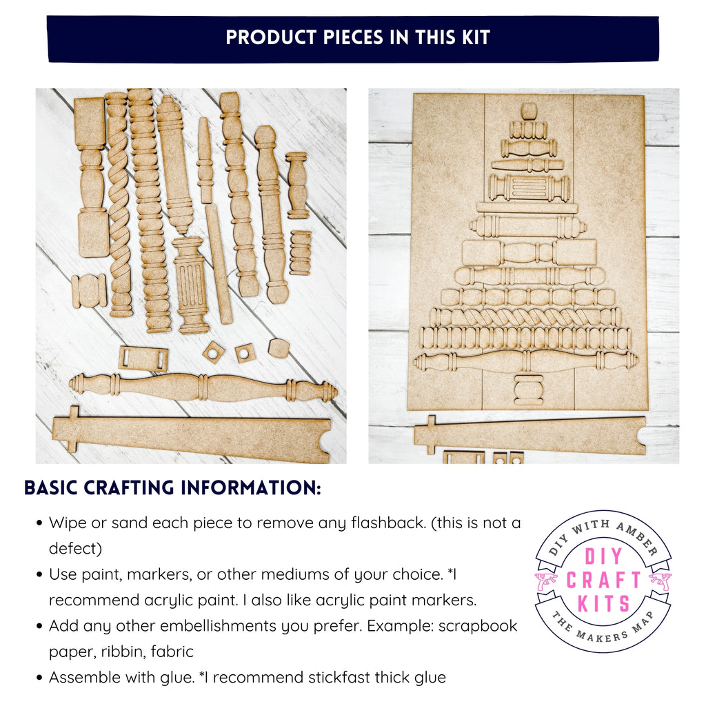 Spindle Christmas Tree DIY Kit – The Makers Map - DIY with Amber