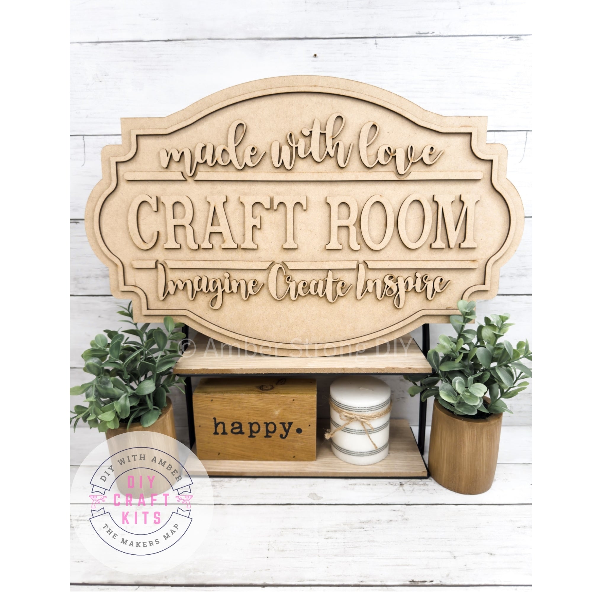 Craft Room Sign DIY Kit – The Makers Map - DIY with Amber