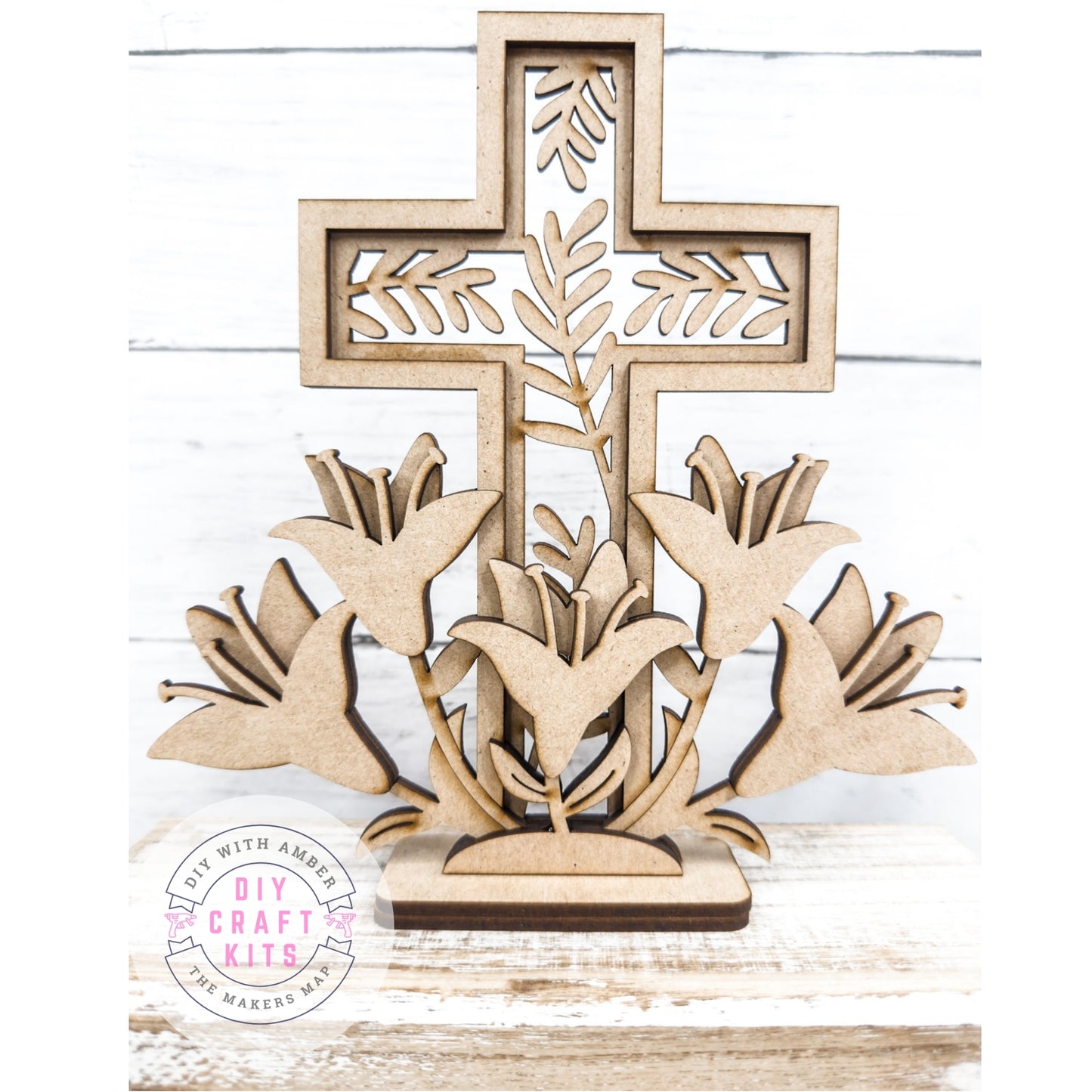 Cross with Lilies DIY Kit