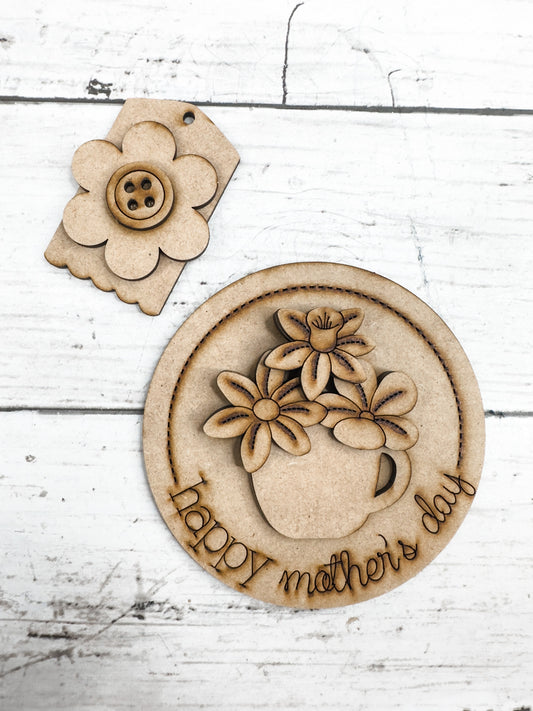 Mini Mothers Day ROUND insert Interchangeable