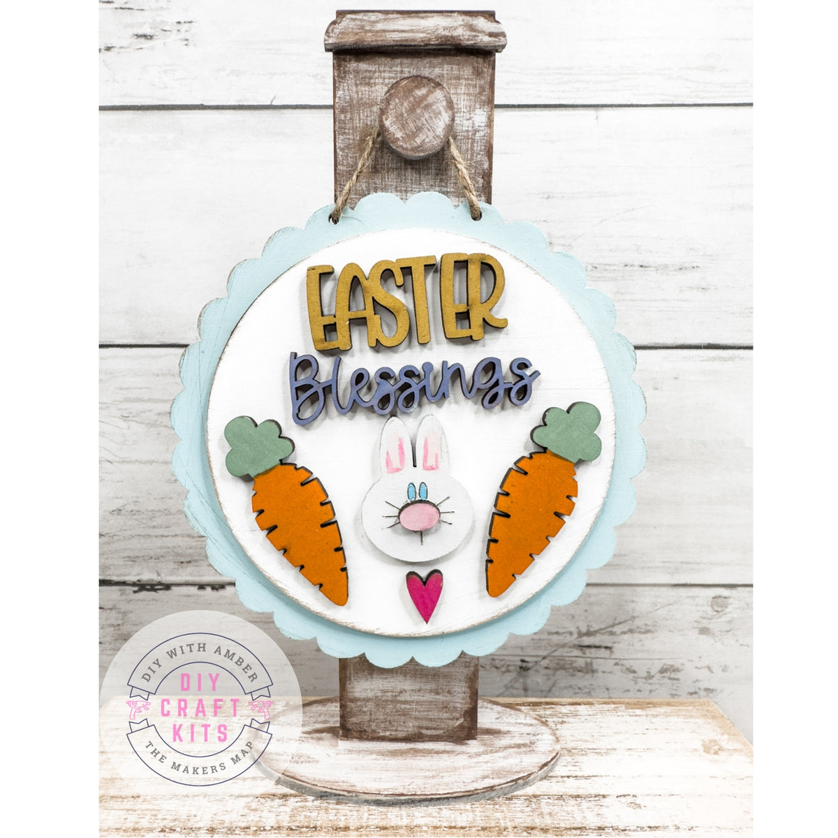 Easter Blessings 5 in round sign and Stand DIY Kit – The Makers Map ...