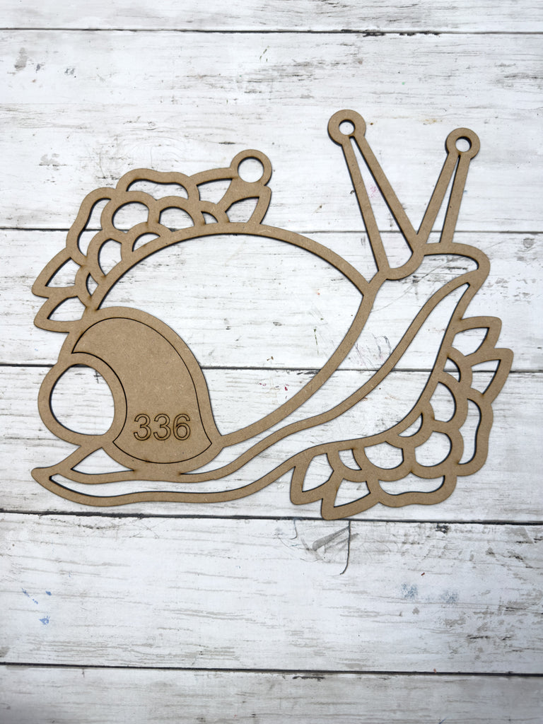 Style 336 Snail Laser Cut Outline Frame Blank – The Makers Map - DIY ...