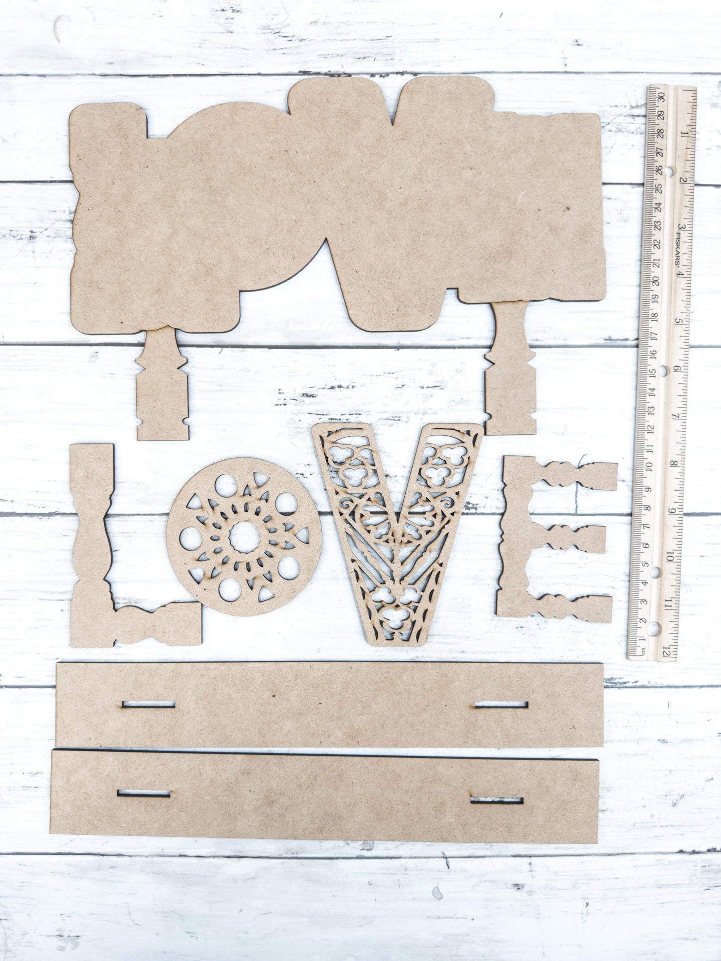 Salvage Love Shelf Sitter Sign DIY Kit