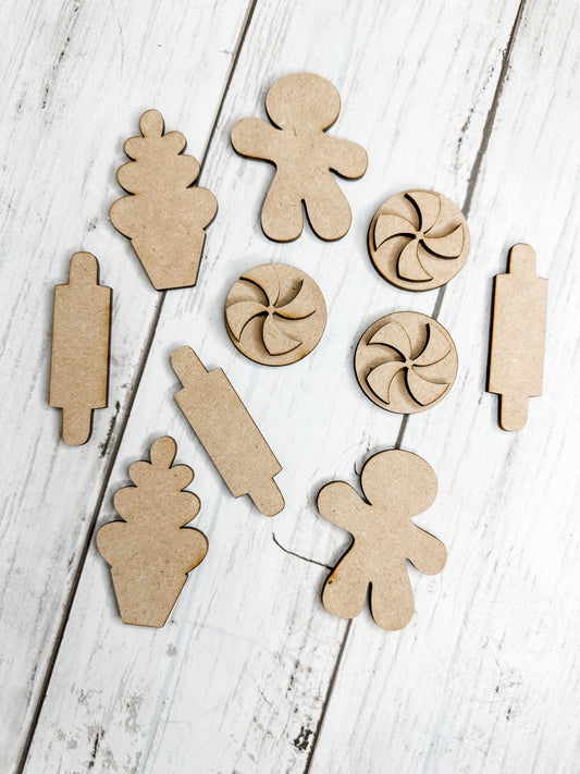 Gingerbread Jar Fillers Cut outs DIY Kit