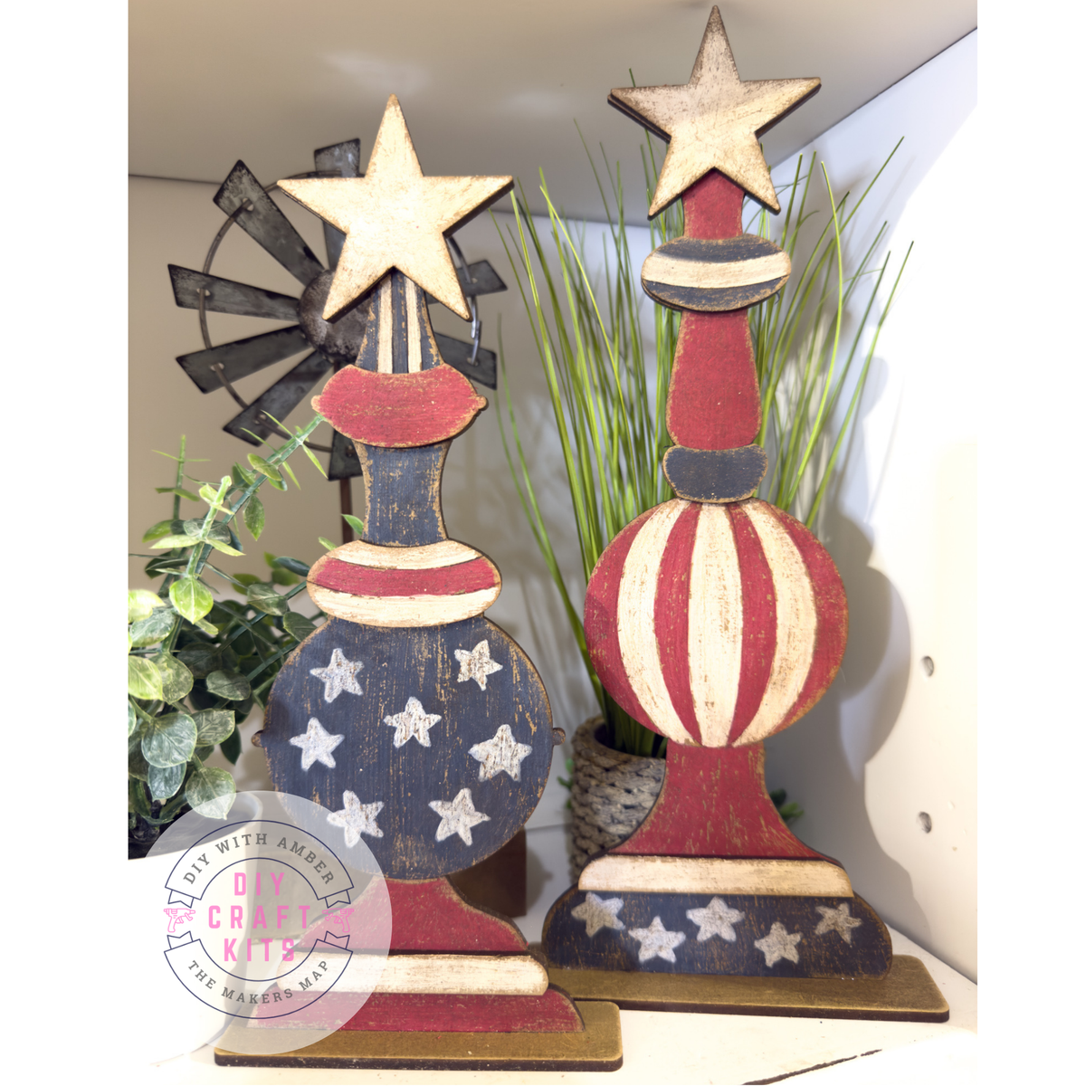Festive Finials Pair DIY Kit – The Makers Map - DIY with Amber