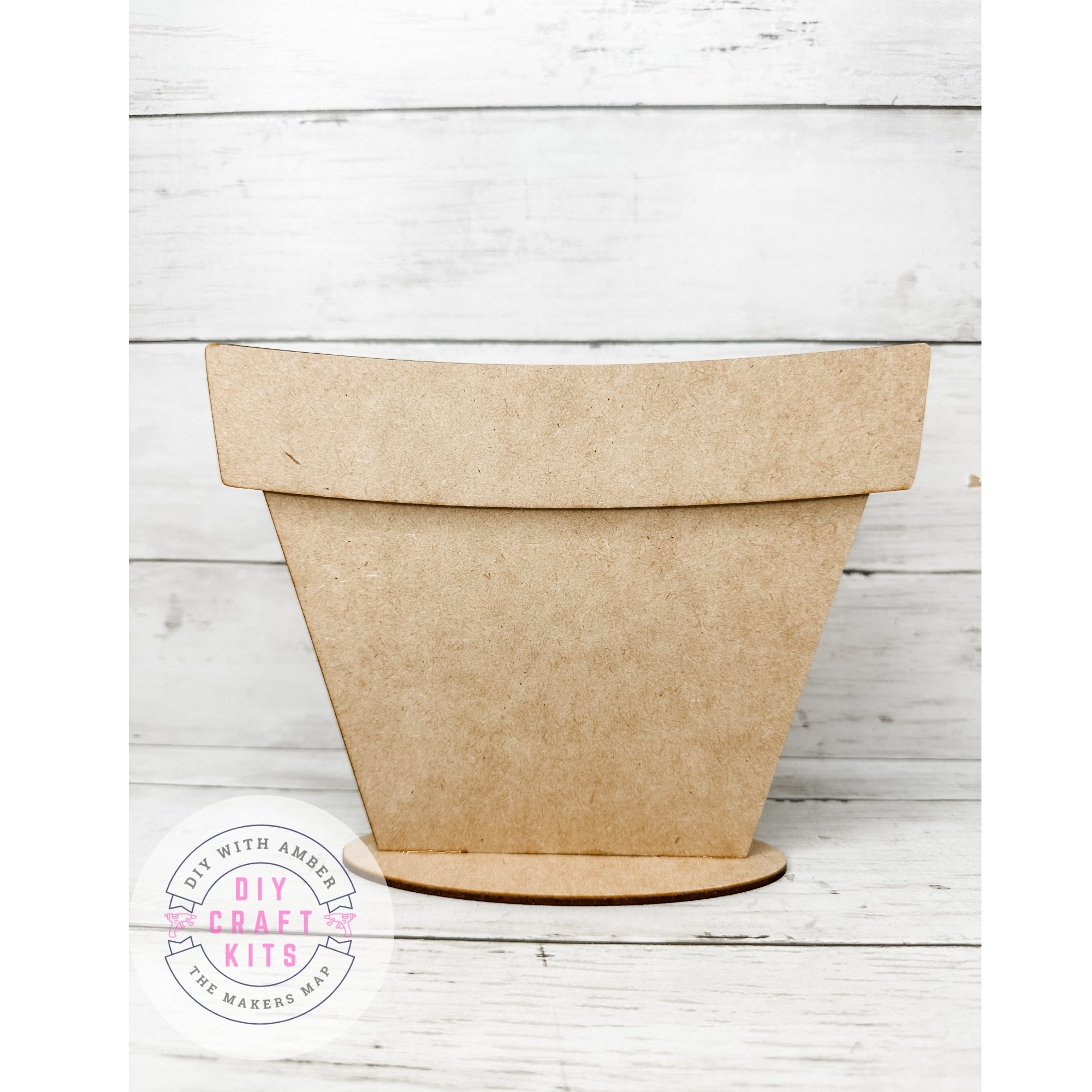 diy plant pot kit Flower Pot Base for Interchangeable SLOT inserts DIY Craft Kit