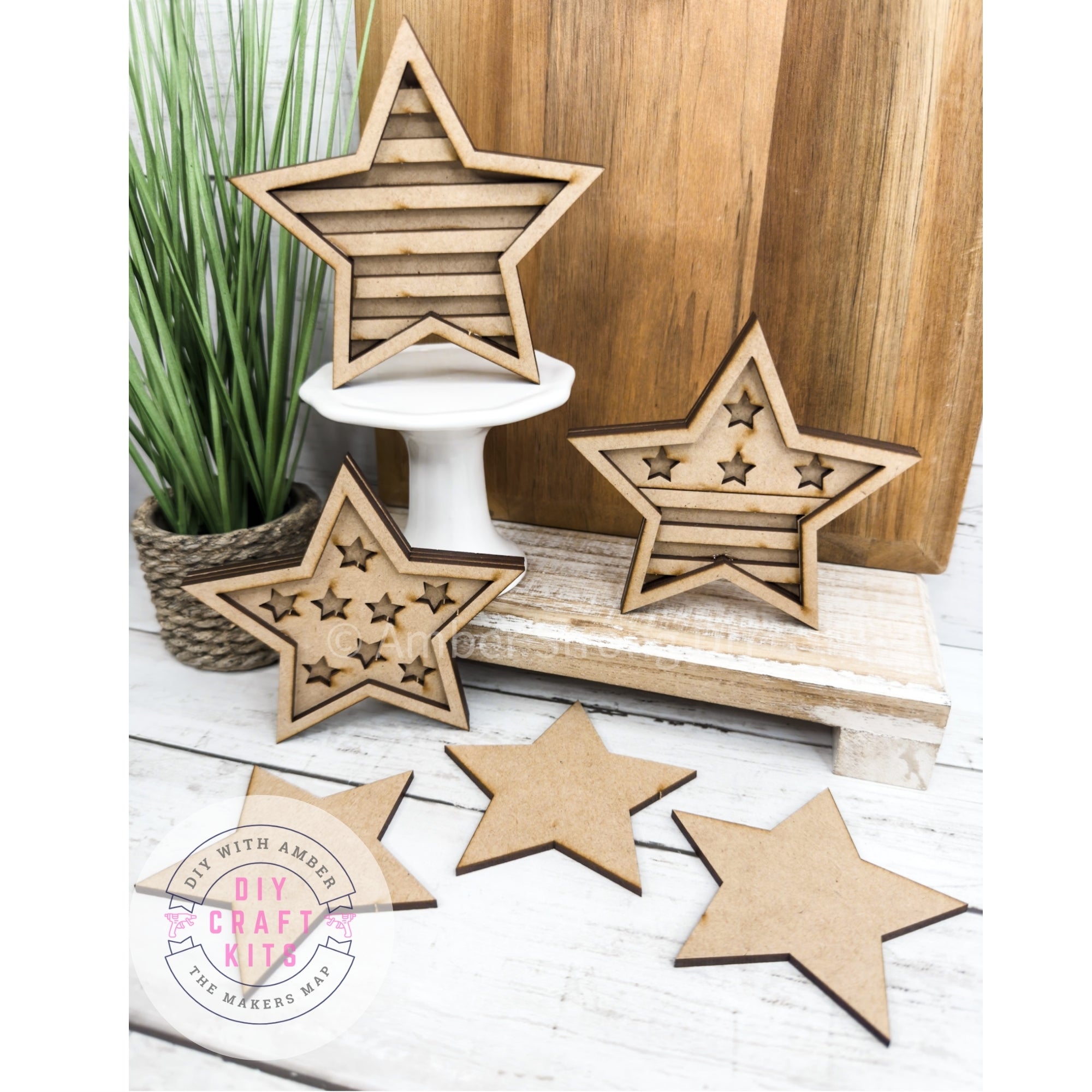 Star Diy Module 3 Framed Stars DIY Kit – The Makers Map - DIY with Amber