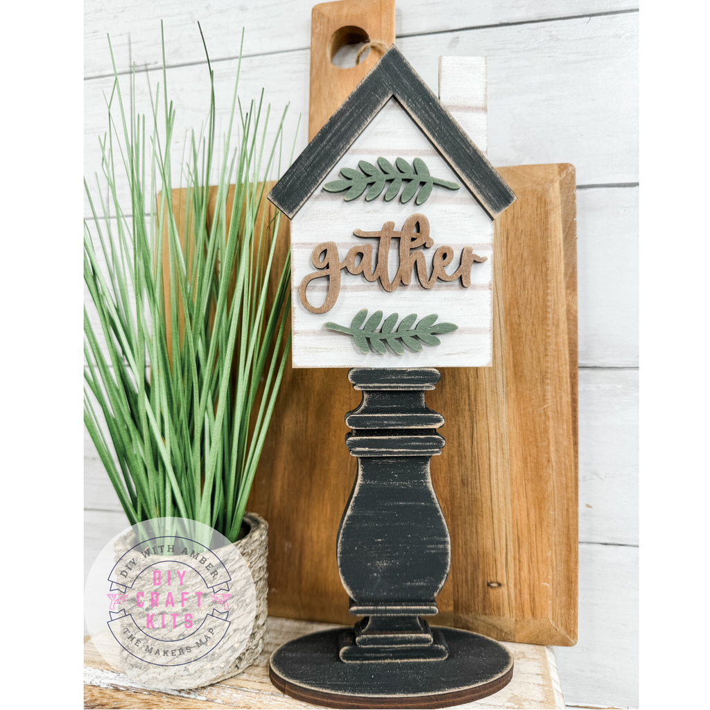 My House Insert Gather House Insert for Spindle Base – The Makers Map - DIY with Amber