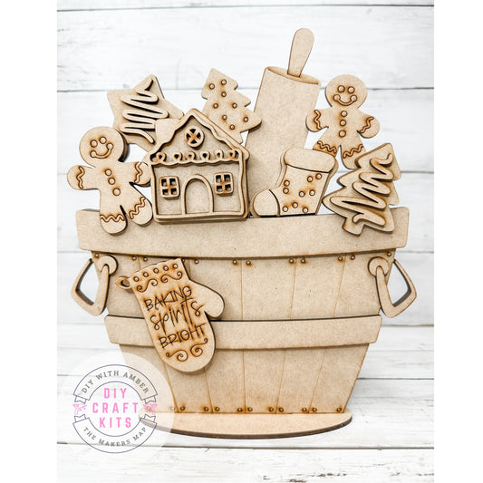 Gingerbread Cookies Slot Insert for Interchangeable bases DIY Craft Kit