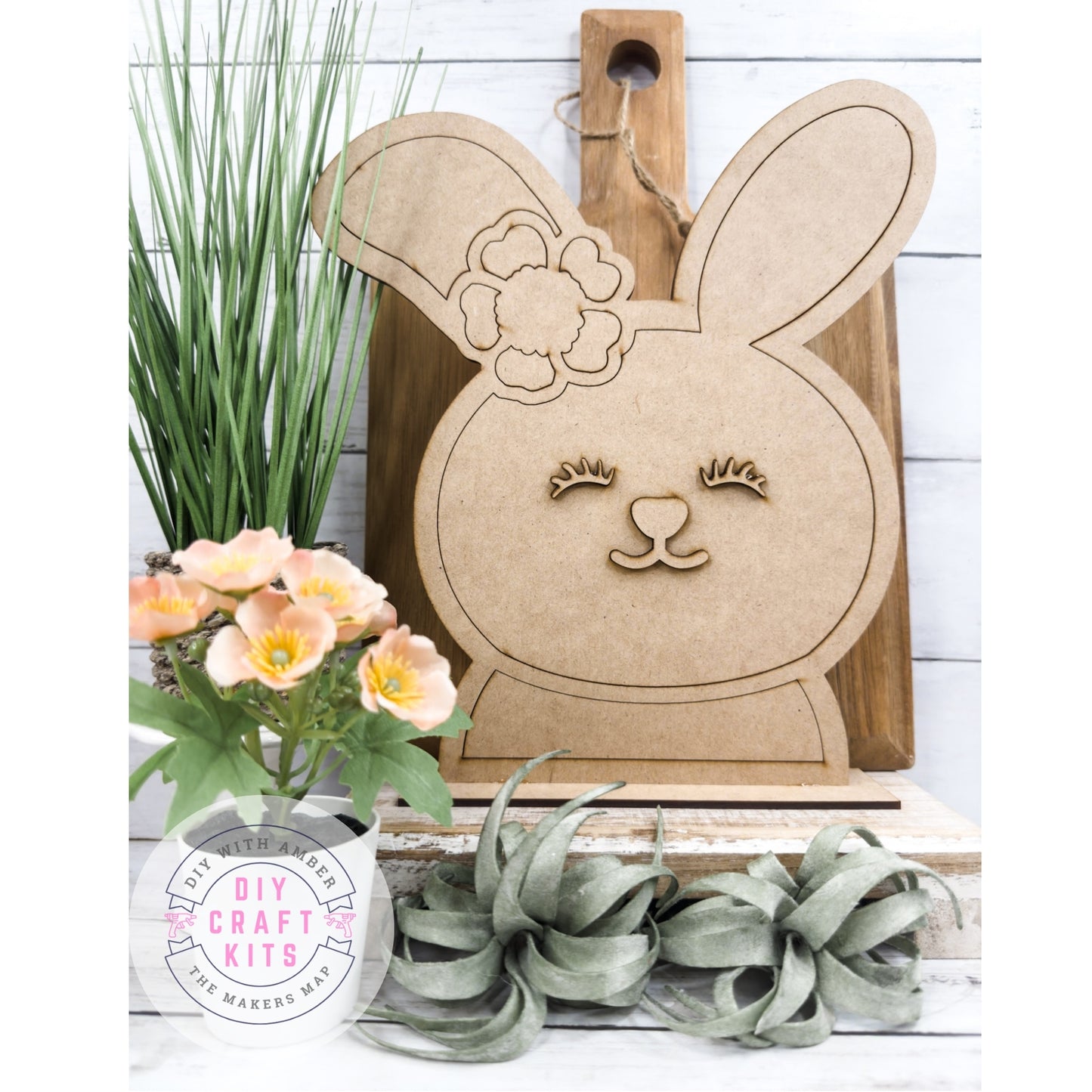 Girl Bunny Head Sitter DIY Kit