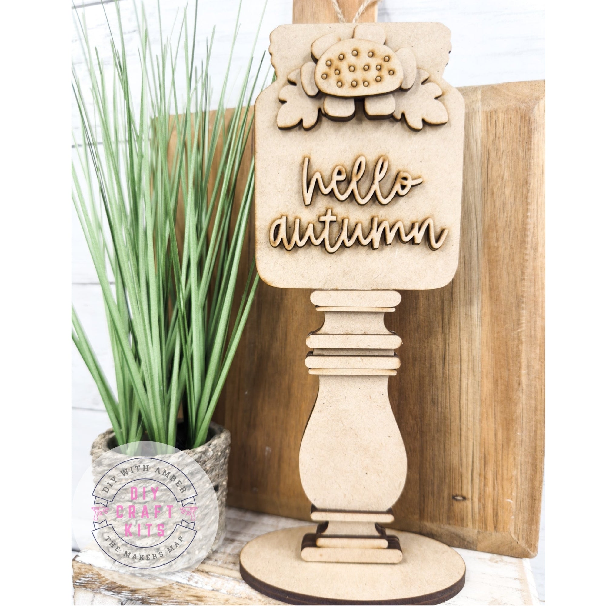 Hello Autumn Mason Jar Insert for Spindle Base – The Makers Map - DIY ...