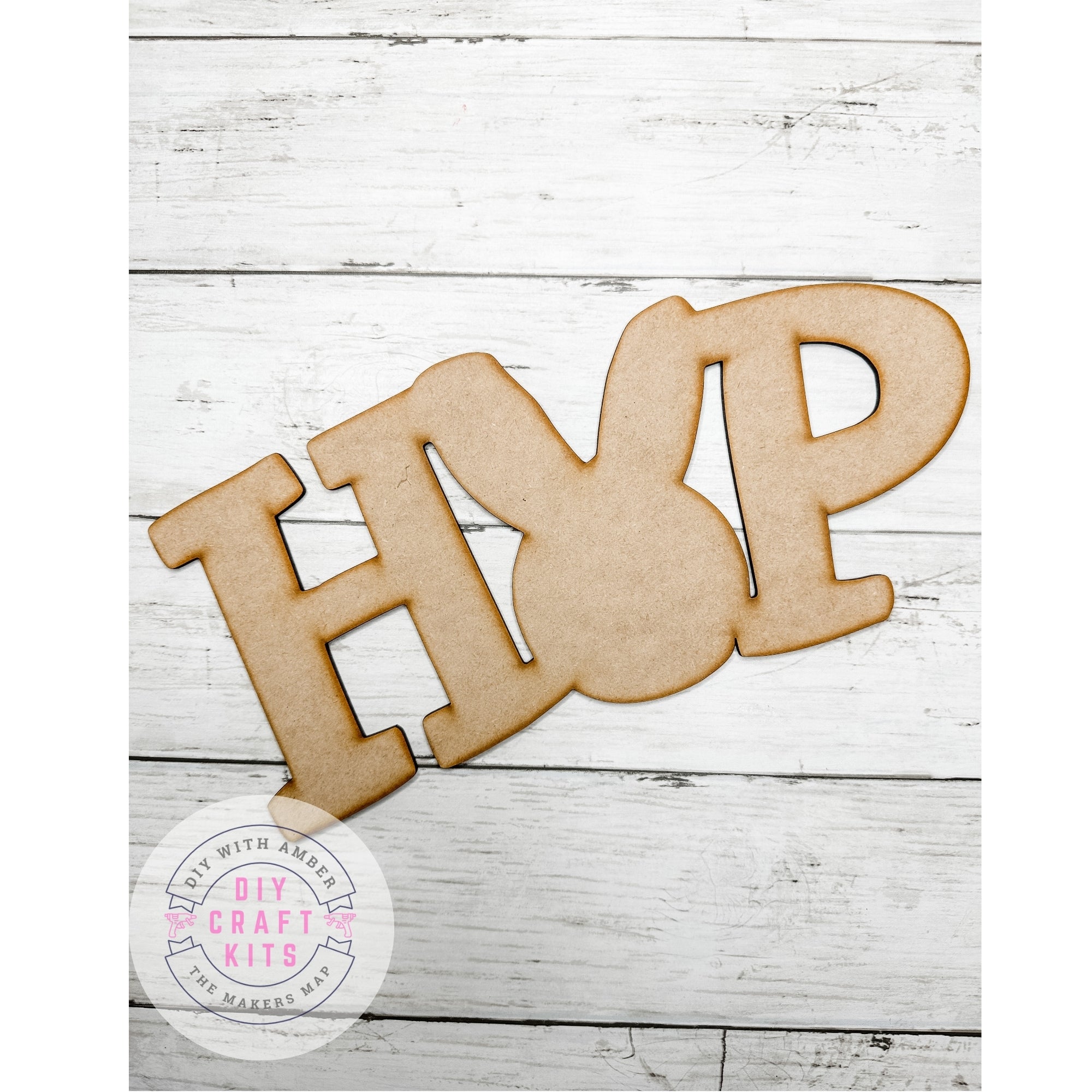 Hop Word Cut Outs DIY Kit – DIY with Amber