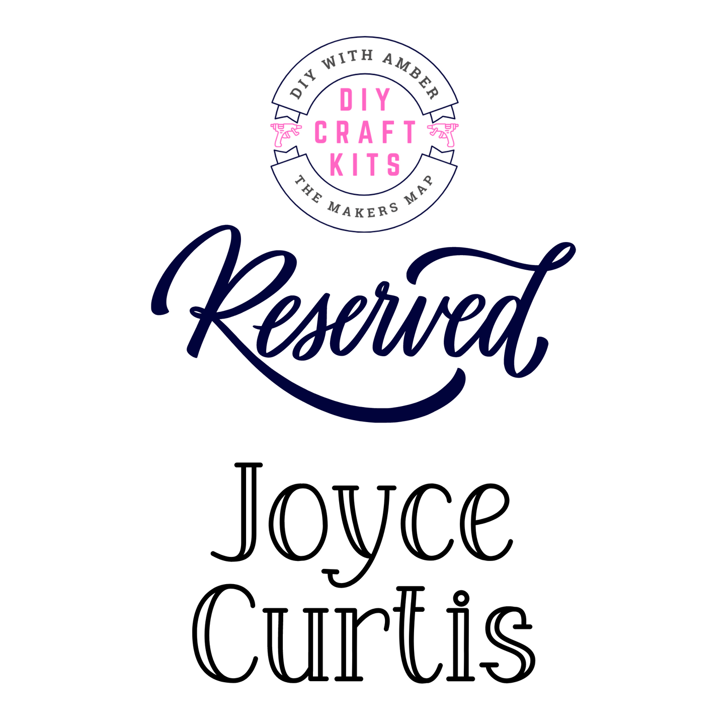 Custom Order Joyce Curtis