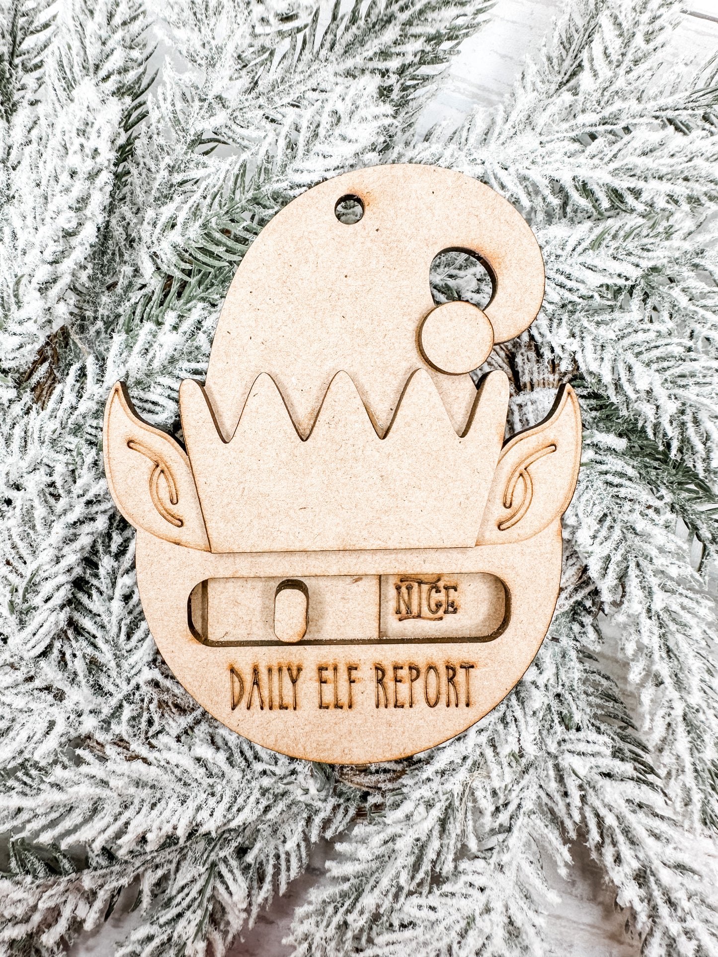 Daily Elf Report Naughty or Nice Ornament DIY Kit