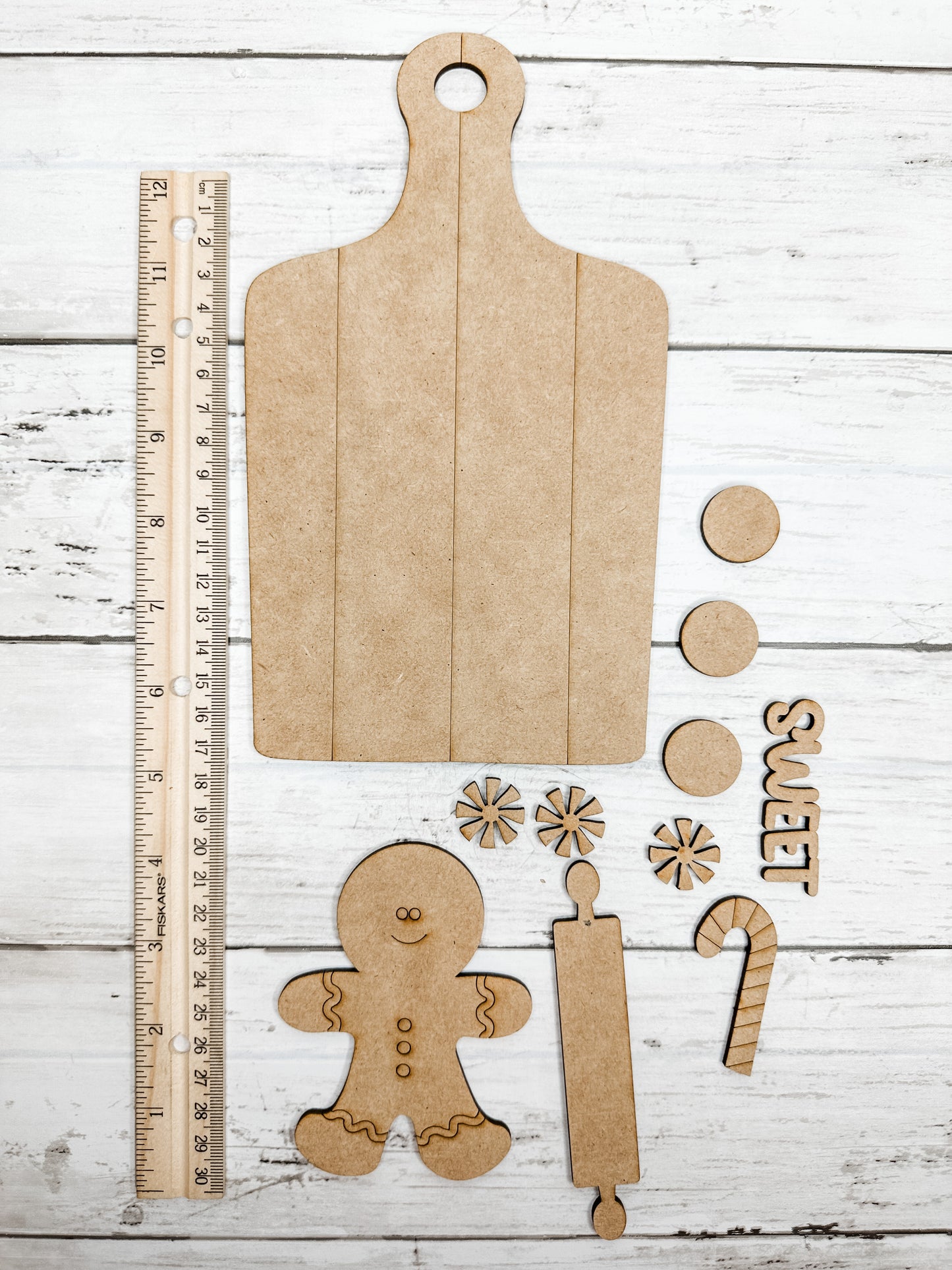 Gingerbread Cutting Board Cookie DIY Kit