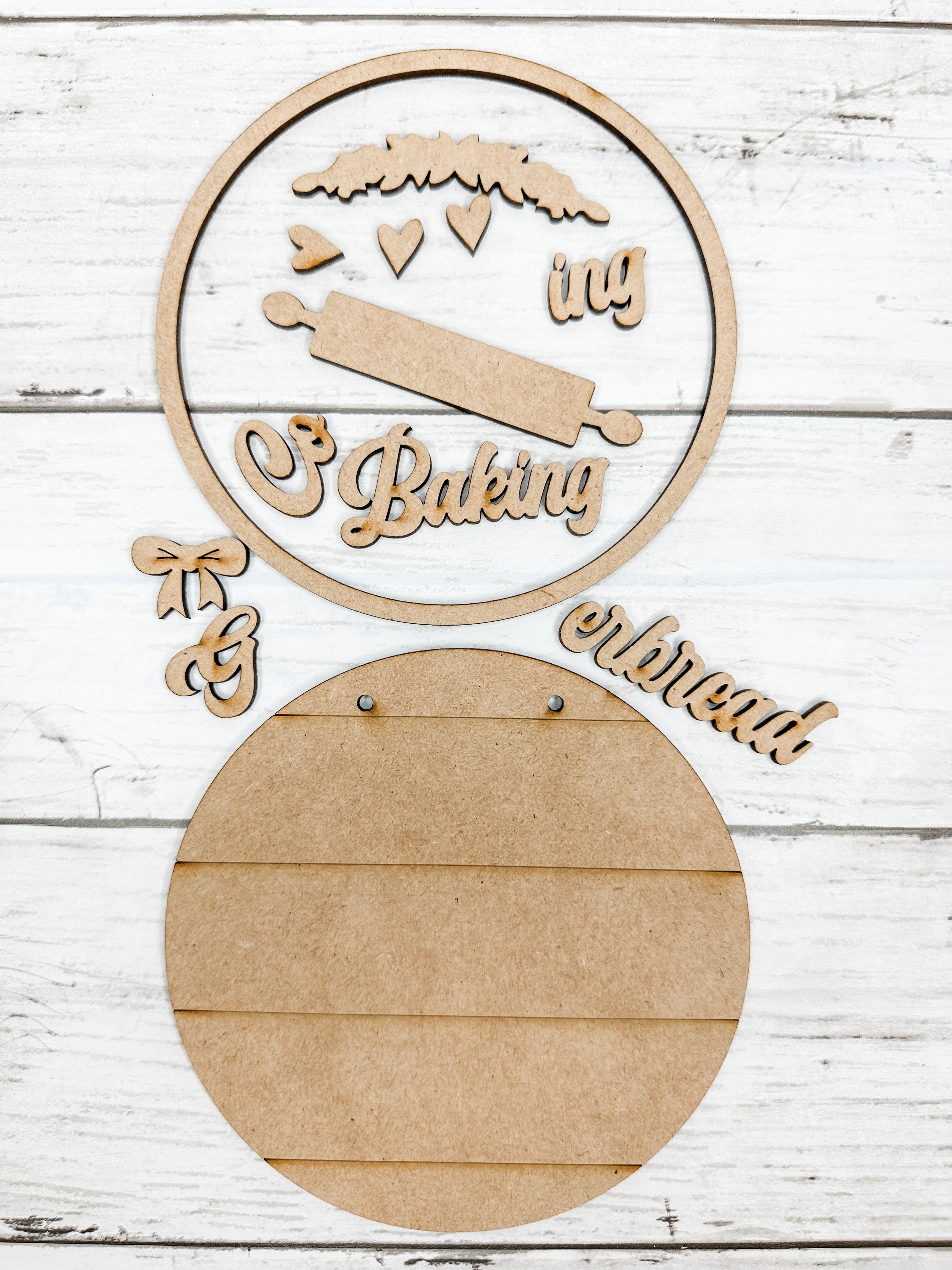 5 in Round Gingerbread Baking Sign DIY Kit – The Makers Map - DIY with ...