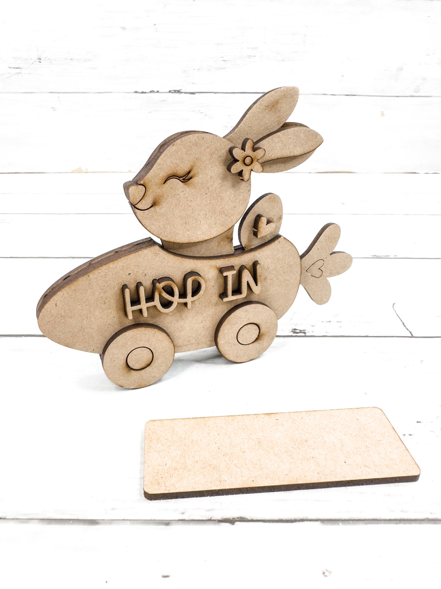 Hop In Bunny Carrot Car Sitter DIY Kit