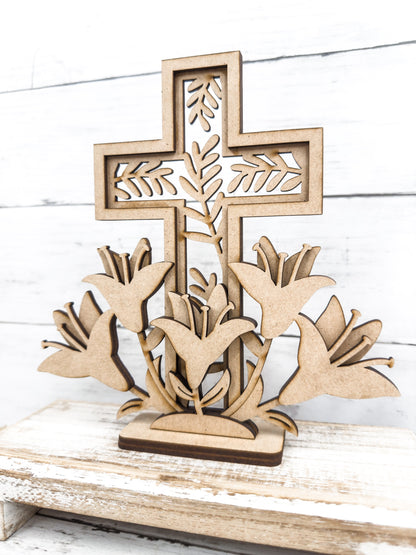 Cross with Lilies DIY Kit