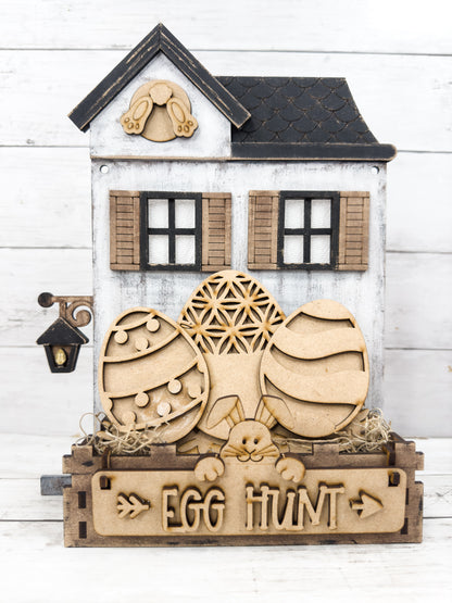 Egg Hunt Insert for box Interchangeable bases DIY Craft Kit
