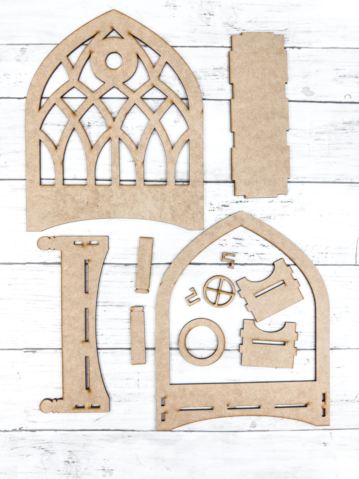 Cathedral Window Box Base for Interchangeable inserts DIY Craft Kit