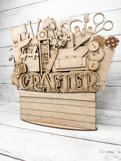 Crafter Slot Insert for Interchangeable bases DIY Craft Kit