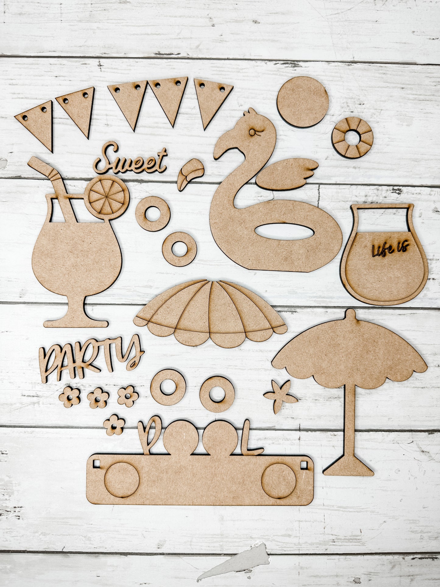 Pool Party Insert for Interchangeable bases DIY Craft Kit