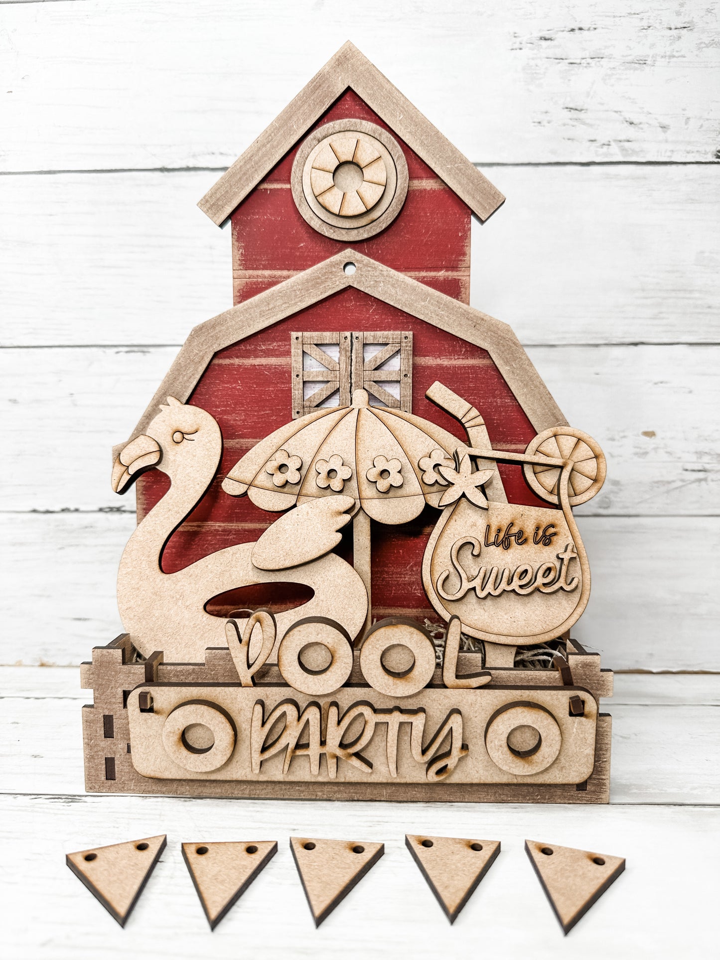Pool Party Insert for Interchangeable bases DIY Craft Kit