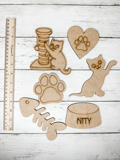 Cat Theme Shapes Kit Crafty Kids Adults