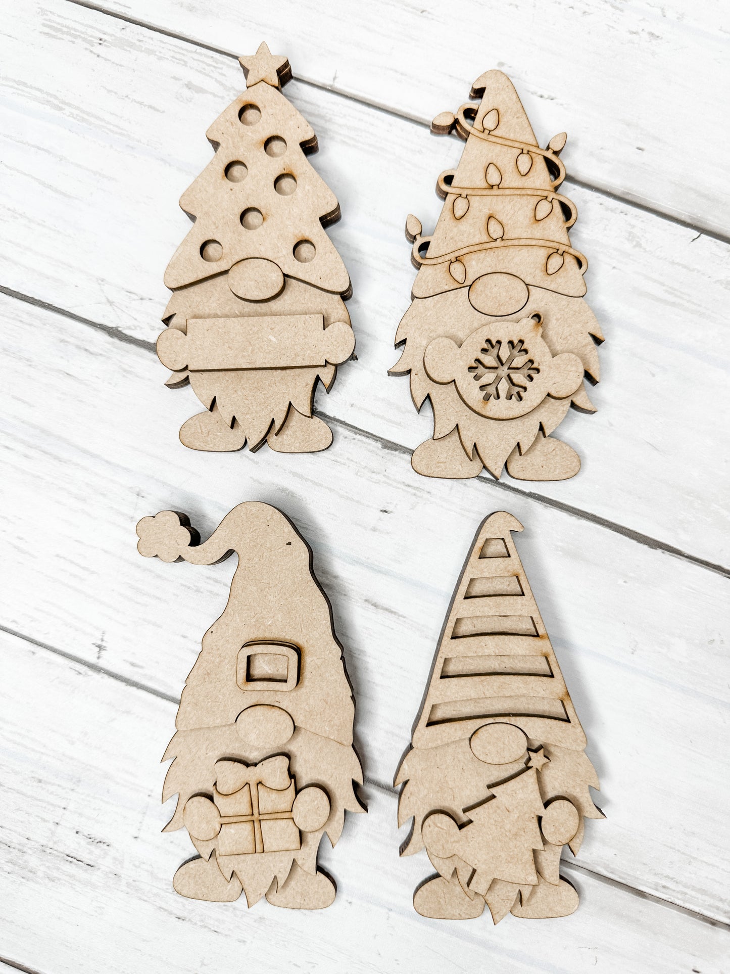 4 Little Christmas Gnomes DIY Kit