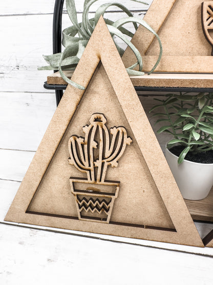 Set of 3 Cactus Signs DIY Kit