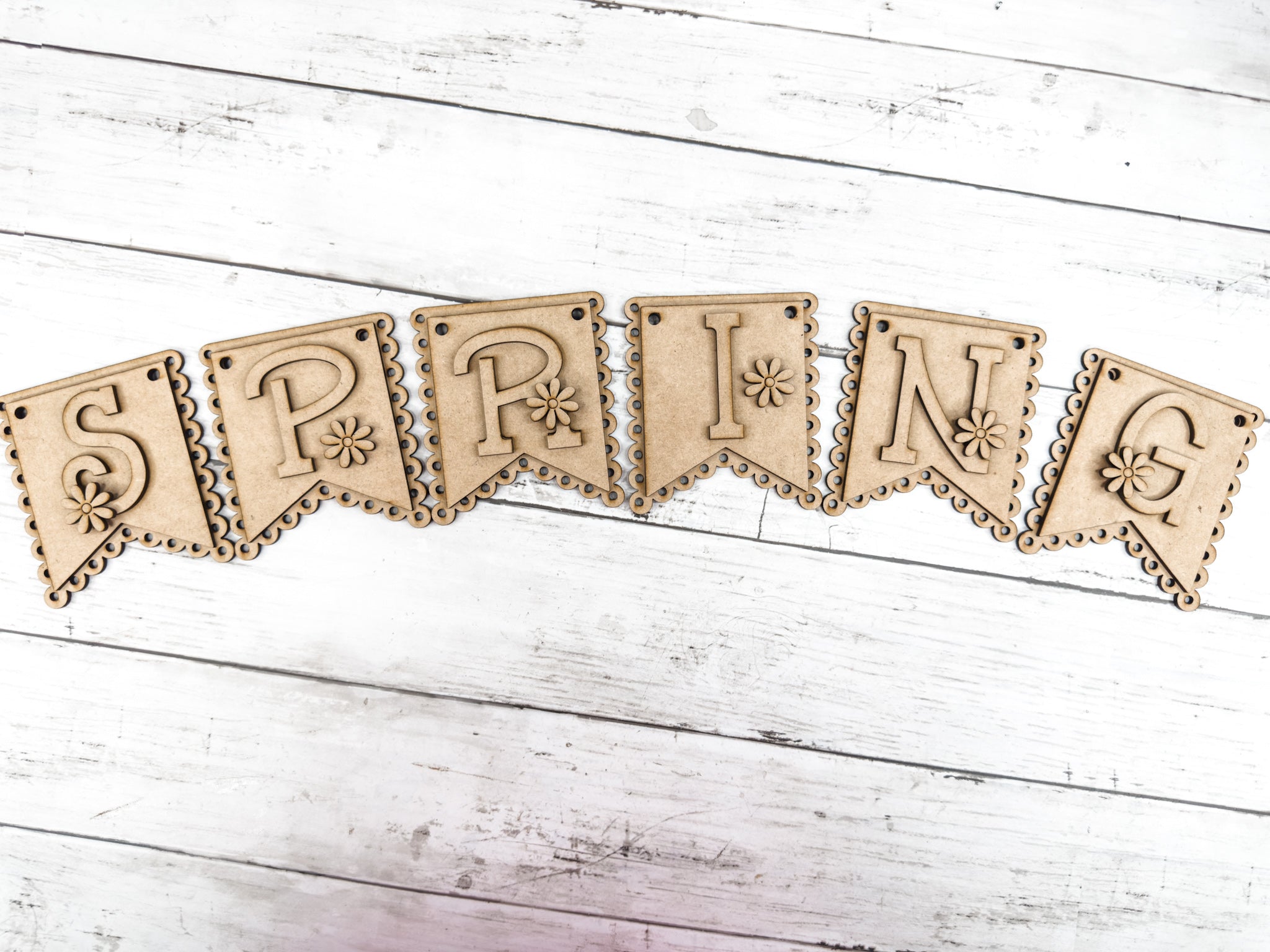 Preppy Banner Spring Cute Spring Banner DIY Kit – The Makers Map - DIY with Amber