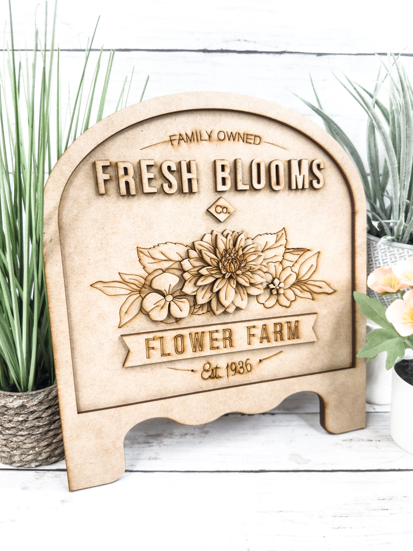 Fresh Blooms Market Easel Sign DIY Kit
