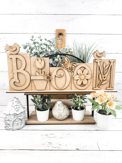 Bloom Shelf Sitter Sign DIY Kit
