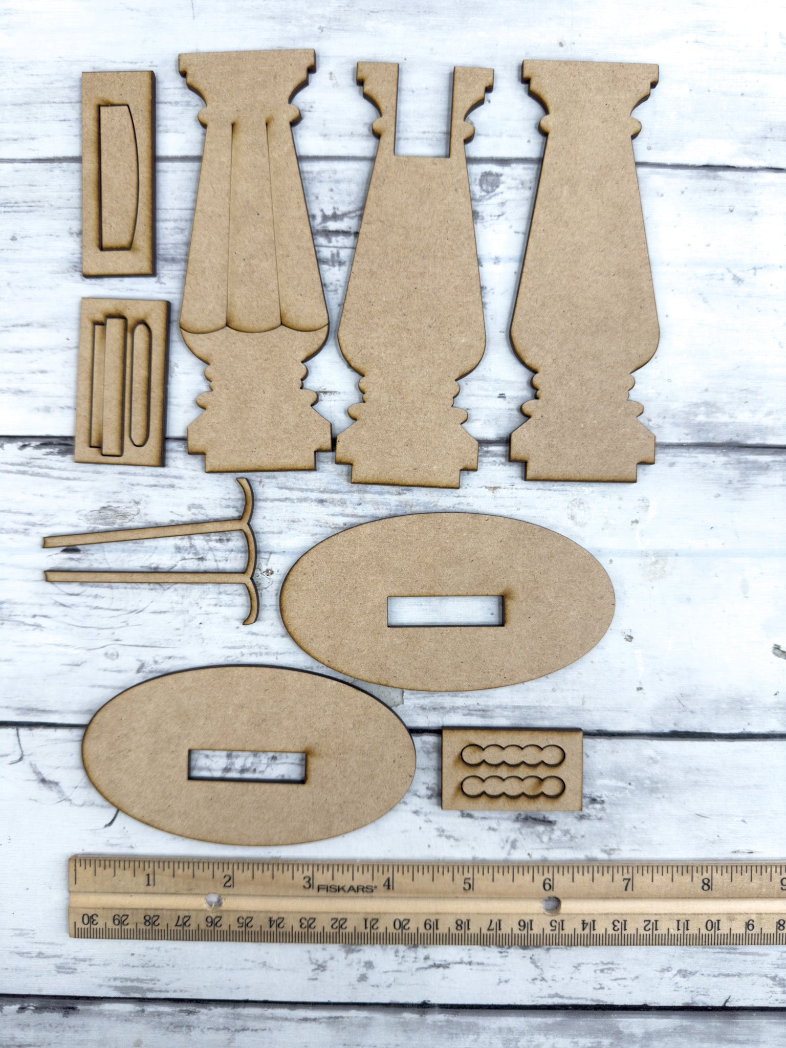 Scalloped Interchangeable Spindle Base Standard – The Makers Map - DIY ...