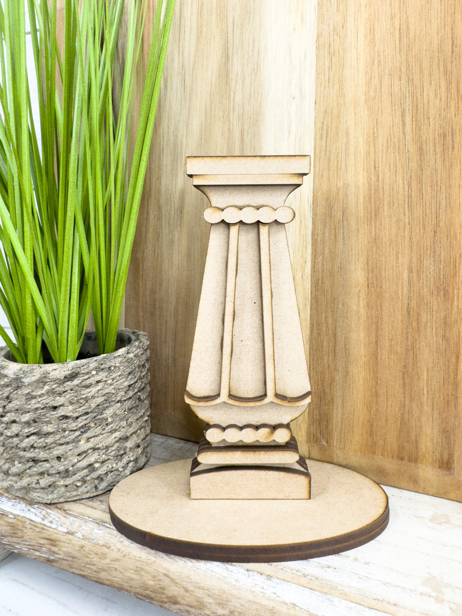 Scalloped Interchangeable Spindle Base Standard – The Makers Map - DIY ...
