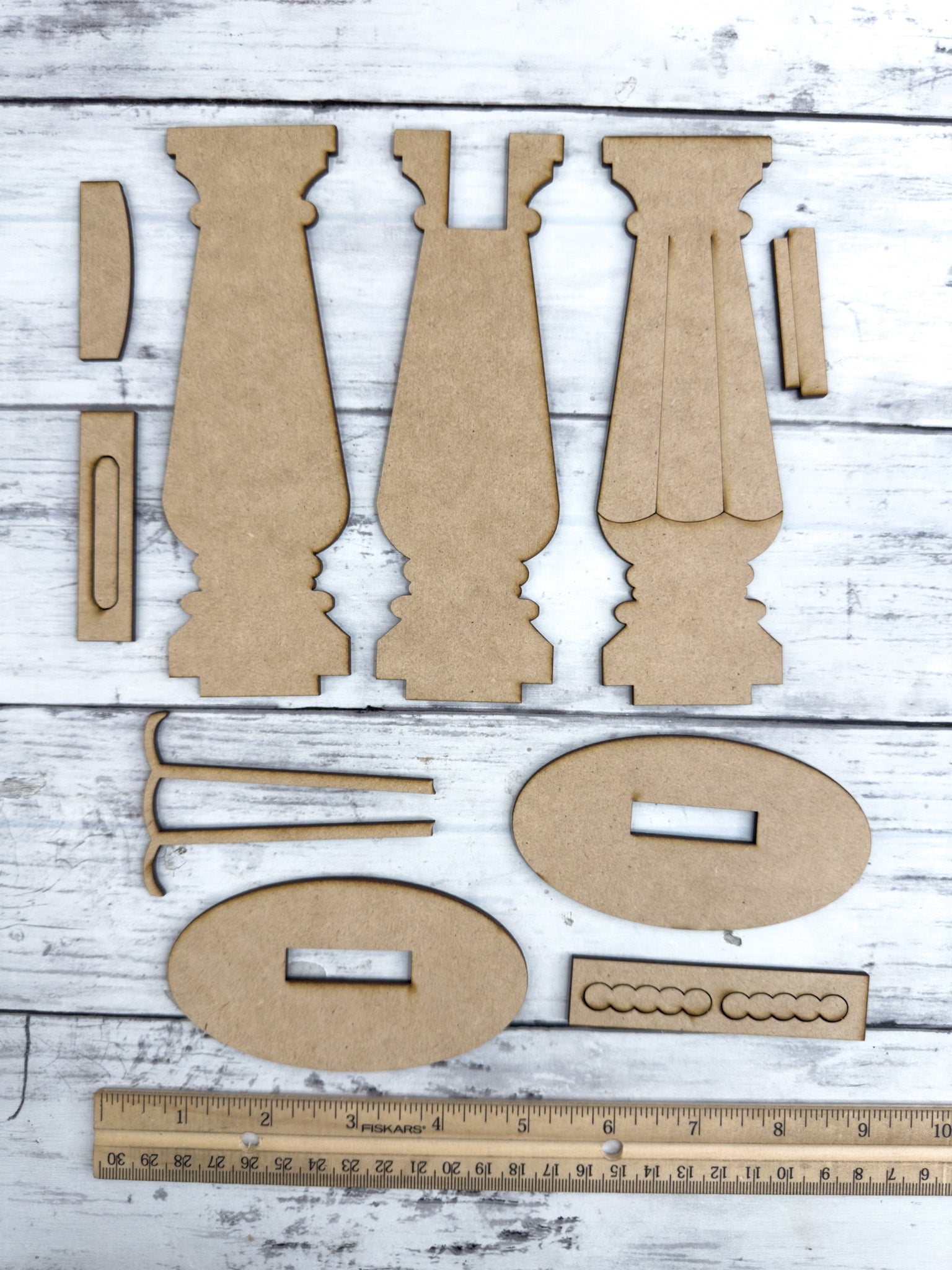 Tall Scalloped Interchangeable Spindle Base – The Makers Map - DIY with ...