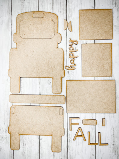 Fall Truck Crafty Crate Past Box Kit (non-subscription)