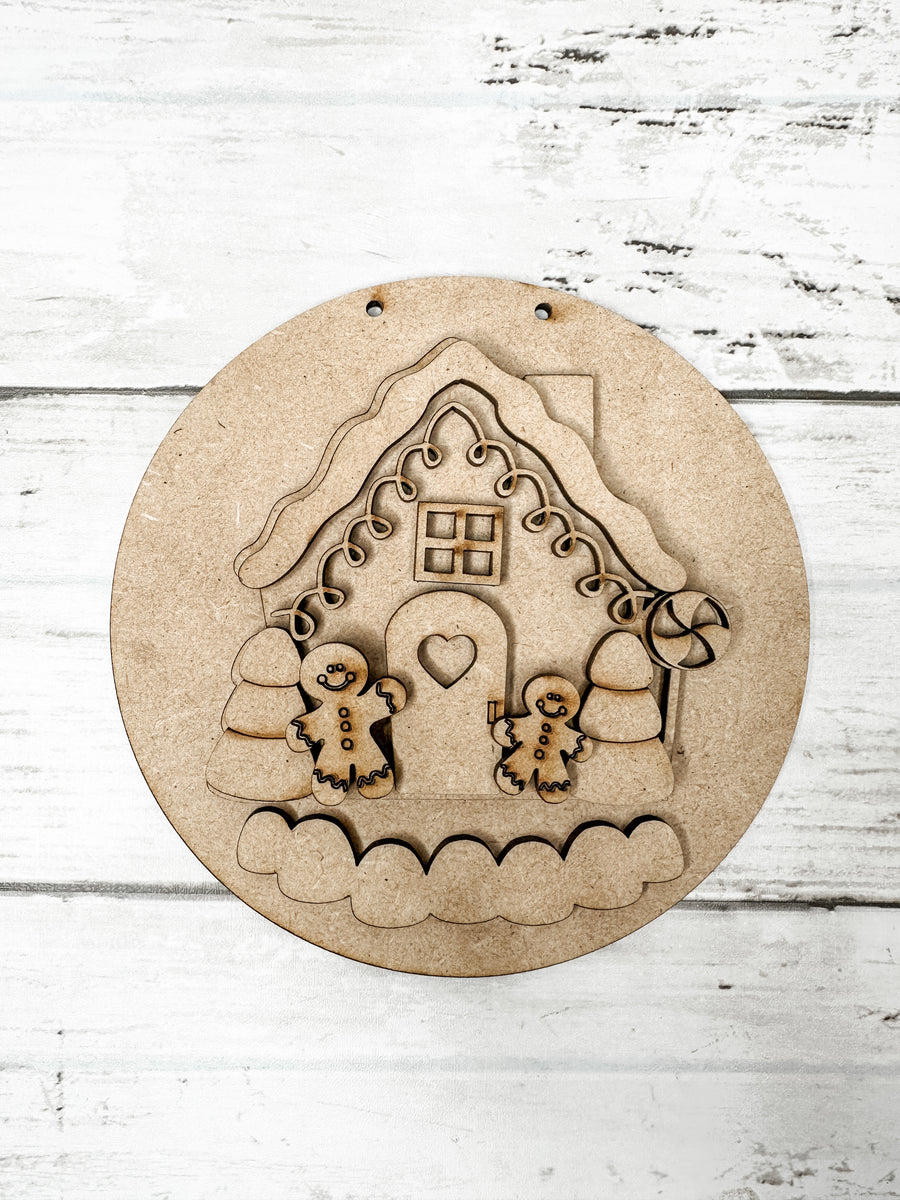 5 in Round House of Gingerbread Sign DIY Kit – The Makers Map - DIY ...