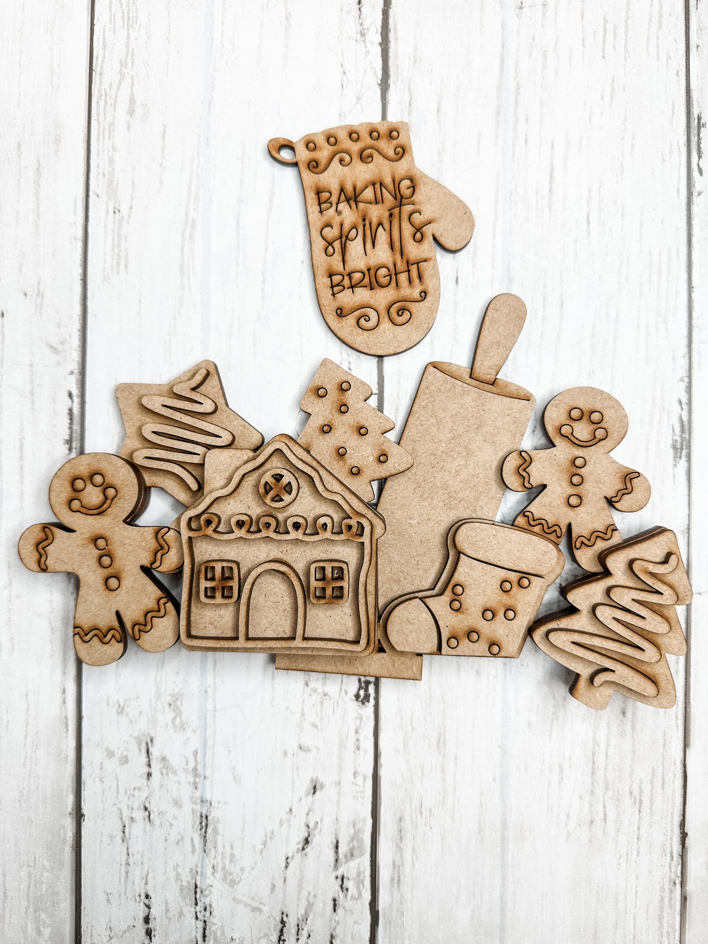 Gingerbread Cookies Slot Insert for Interchangeable bases DIY Craft Kit